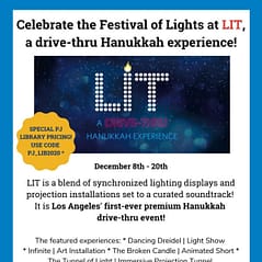 LIT: Drive-Thru Hanukkah Experience